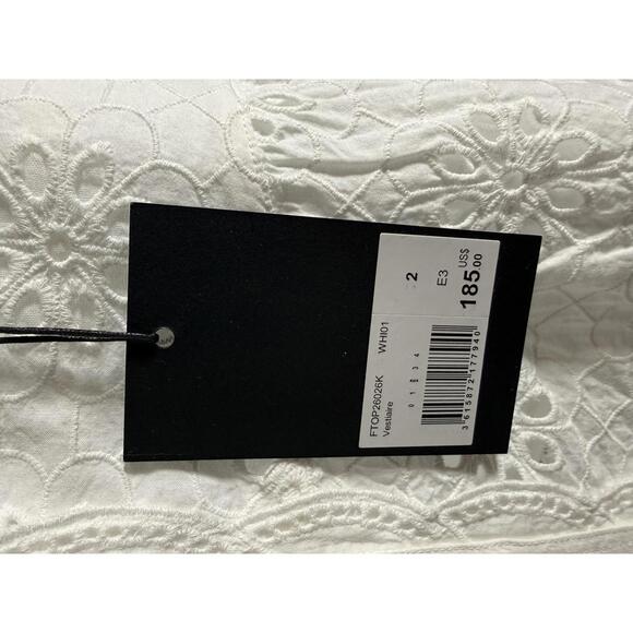 The Kooples Floral Embroidered Peplum Top US Medium / FR 2 NWT $185 - Picture 5 of 7